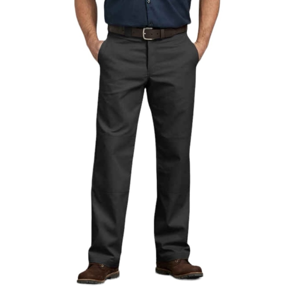 Dickies Black Relaxed Fit Double Knee Work Pants Size 40 X 30